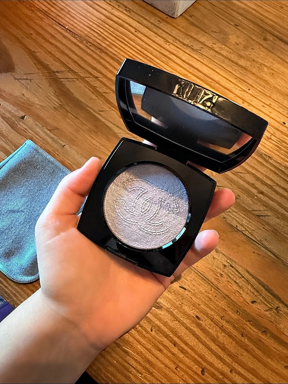 Chanel Coco Denim Highlighter Silver Blue